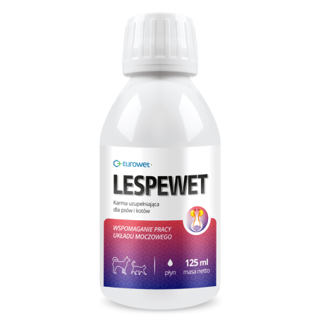 Eurowet Lespewet - 125ml - preparat wspierający układ moczowy psów, kotów