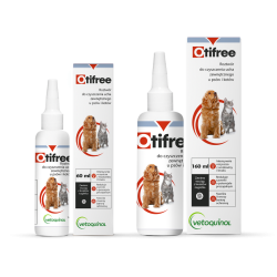 Vetoquinol Otifree - preparat do czyszczenia ucha zewnętrznego dla psów, kotów