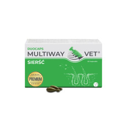 JM Sante Multiway Vet Duocaps Sierść - 60 kaps. - preparat na skórę i sierść dla psów, kotów