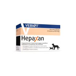 Vebiot Hepaxan - 60 tabl. - preparat na wątrobę dla psów, kotów
