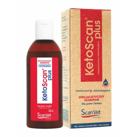 ScanVet KetoScan Plus - 100ml - szampon leczniczy dla psów, kotów