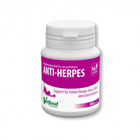 Vetfood Anti-Herpes - 60g - preparat z L-lizyną dla kotów
