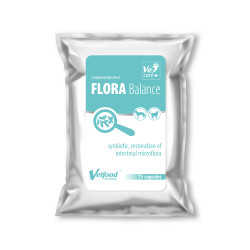Vetfood Flora Balance - 15 kaps. - synbiotyk dla psów, kotów
