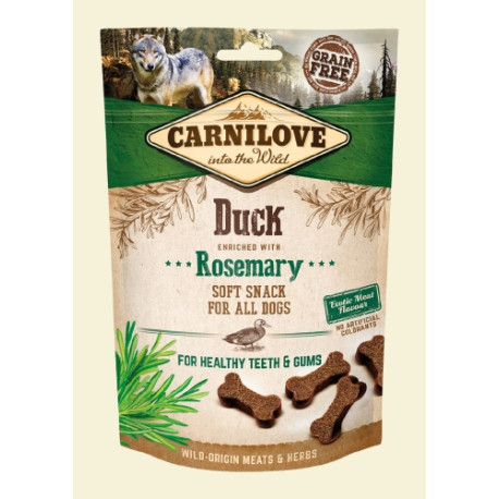 Carnilove Semi-Moist Snack Duck Enriched With Rosemary - 200g - przysmaki dla psów