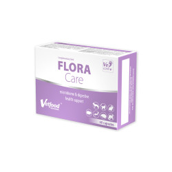 Vetfood Flora Care - 60 kaps. - probiotyk z maślanem sodu i FOS dla psów, kotów