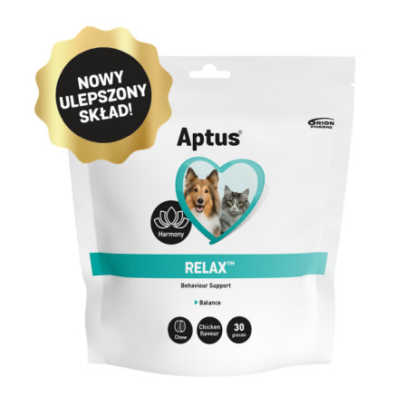 Aptus Relax - 30 szt. - kęsy uspokajające dla psa, kota