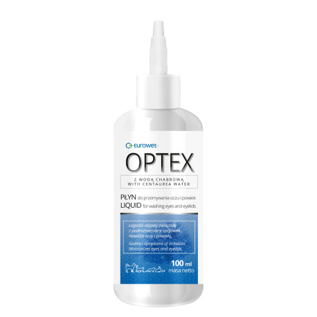 Eurowet Optex - 100ml - płyn do oczu i powiek dla psów, kotów