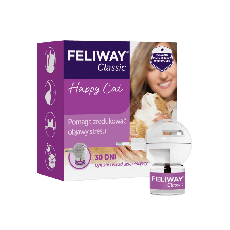 Feliway - zestaw - 48ml - dyfuzor z wkładem z kocimi feromonami