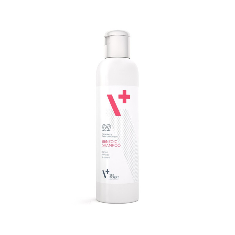 VetExpert Benzoic Shampoo - 250ml - szampon do skóry przetłuszczającej się dla psów, kotów