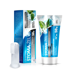 Eurowet Stoma-Żel - 50g + szczoteczka - pasta do zębów dla psów, kotów
