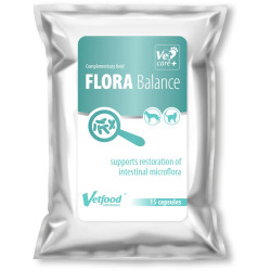 Vetfood Flora Balance - 15 kaps. - synbiotyk dla psów, kotów
