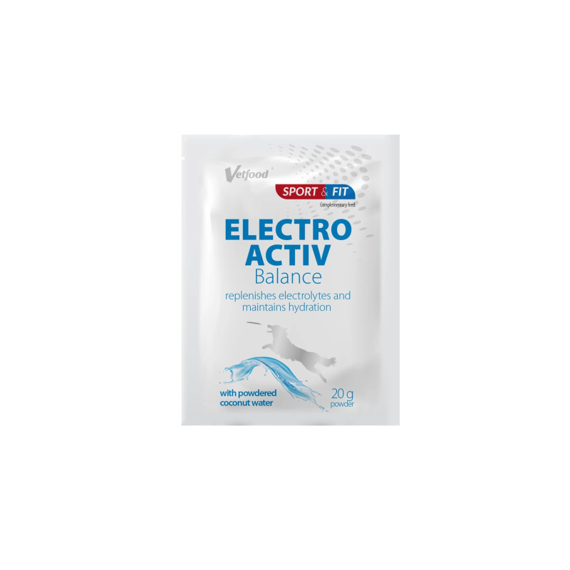 Vetfood Electroactiv Balance - 20g - elektrolity dla psów, kotów
